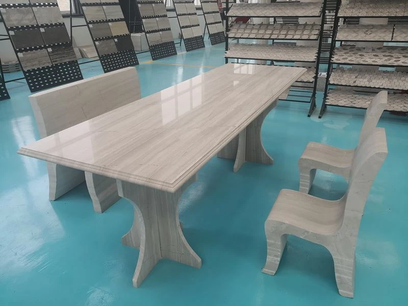 White Wood Marble Dining Table and Chair.jpg White Wood Marble Dining Table and Chair.jpg