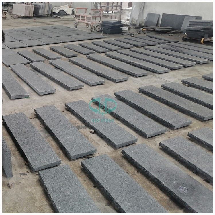 Angola Black Granite Treads
