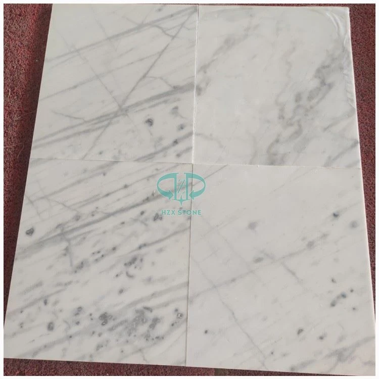 White Carrara Marble Floor Tiles