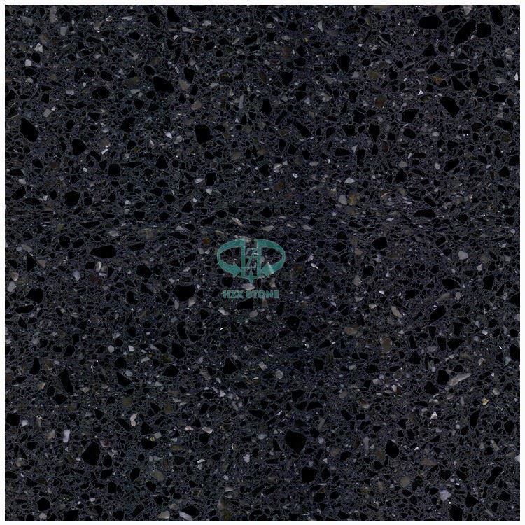 Precast Cement Base Black Terrazzo