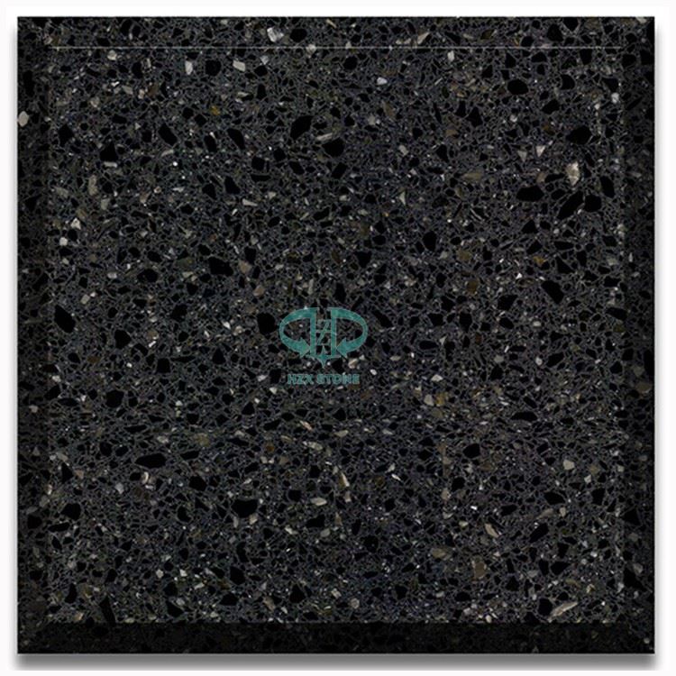Cement Base Black Terrazzo