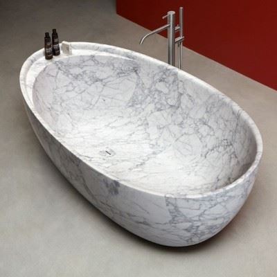 Beige Marble Bathtub