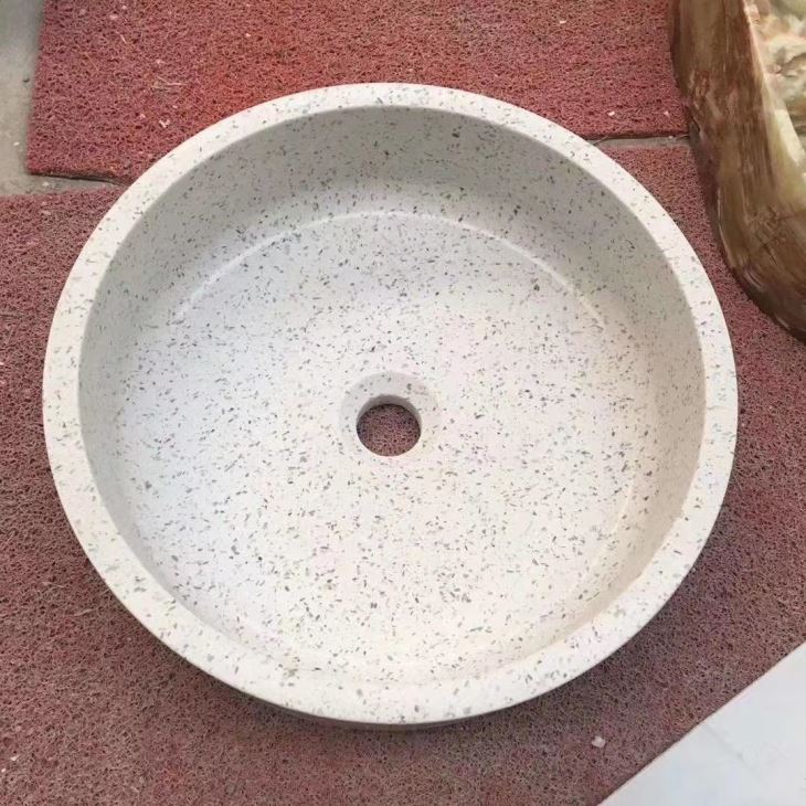 Wastafel Batu Terrazzo Abu-abu