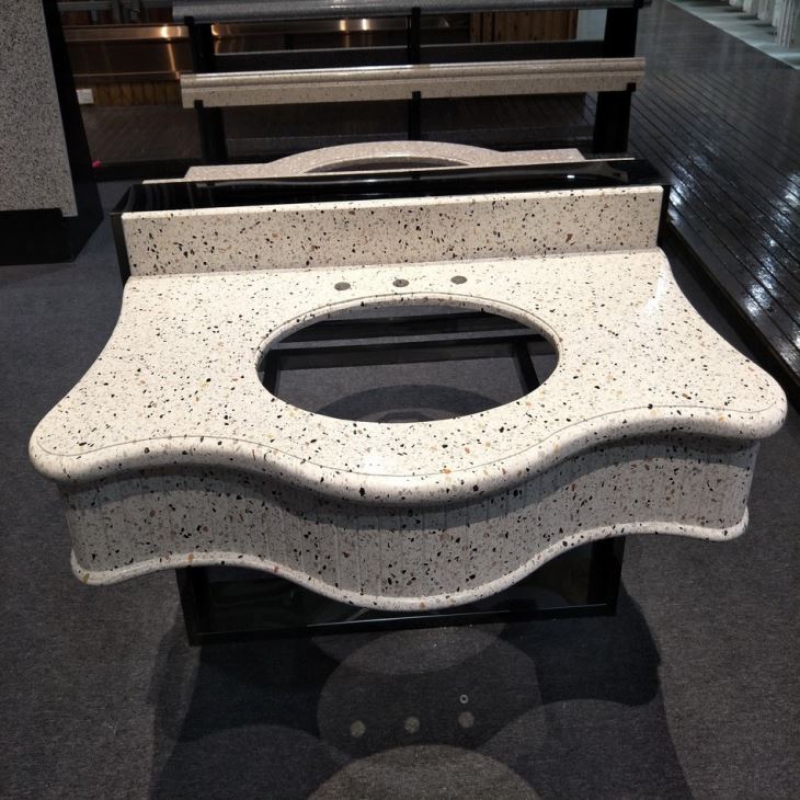 Terrazoo stone vanity top