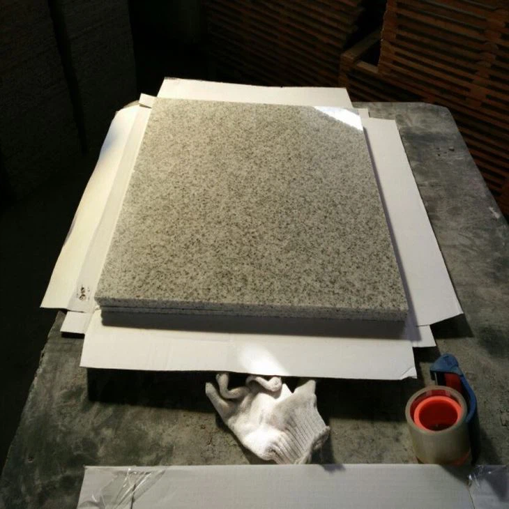 white granite paver stone