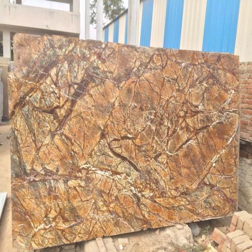 Rainforest Yellow Marble Slab