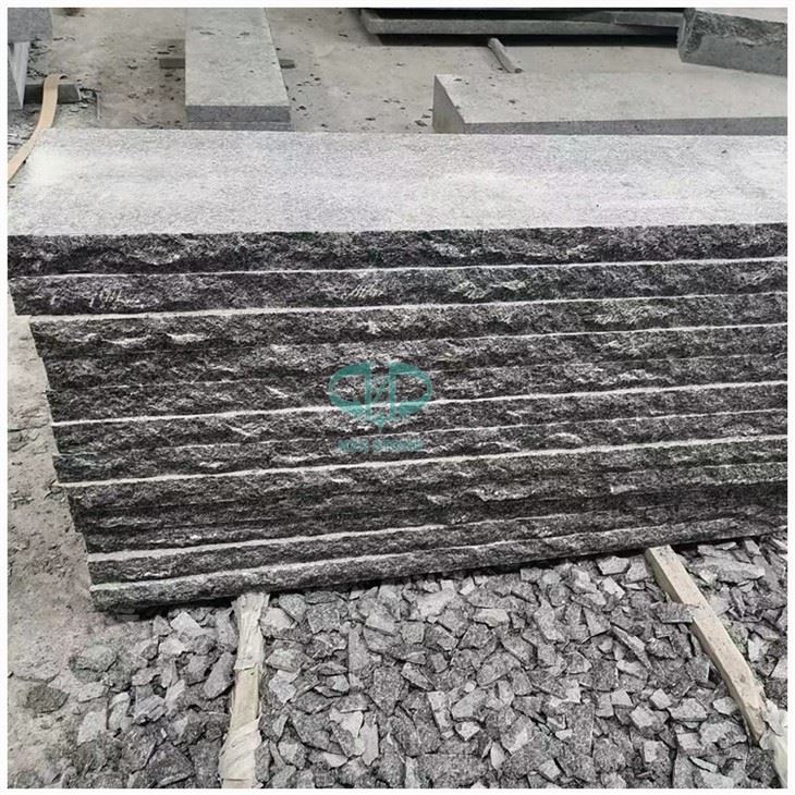 Angola Black Granite Outdoor Stairs