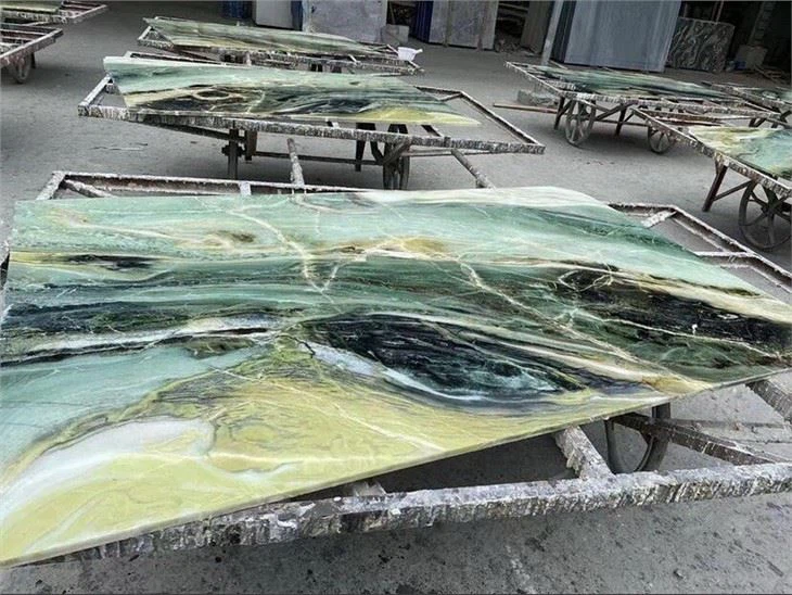 Wizard Green Marble countertop vanitty top