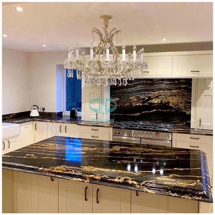 Cosmic Black Granite Worktops