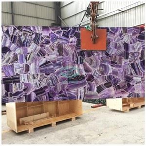 Lempengan Batu Semi Mulia Amethyst