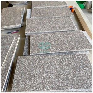 Lembaran Paving Granit Merah Muda
