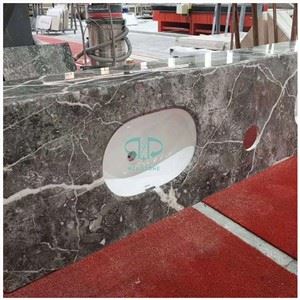 Tundra Grey Marmer Vanity Top