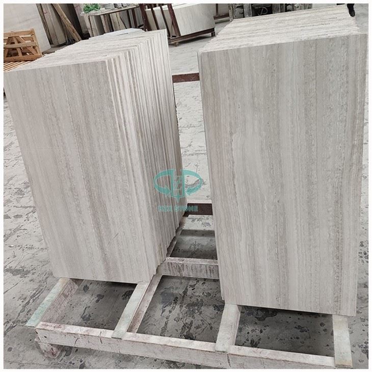 White Wooden Marble Tile