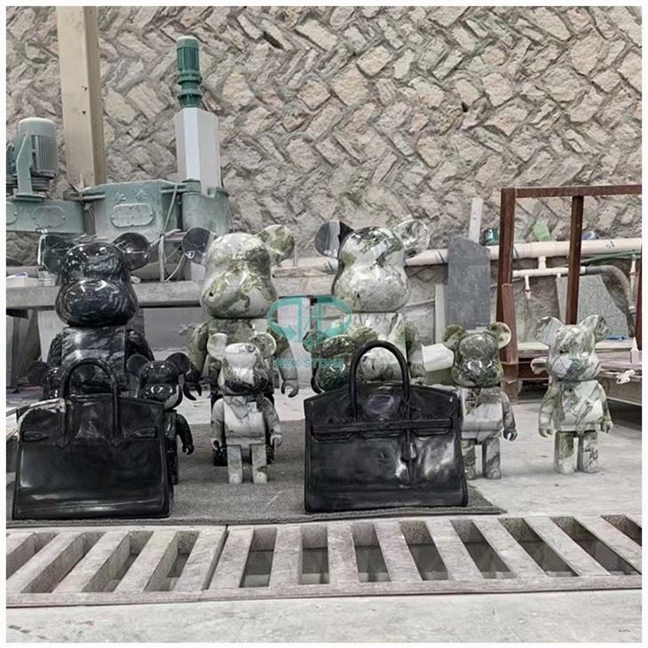 Fashion Bearbric Marble Carving