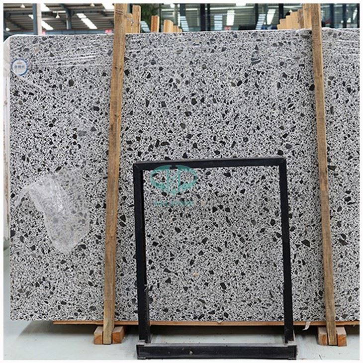 Black And White Terrazzo Floor Tiles