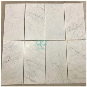 Bianco Carrara Mengasah Ubin Marmer