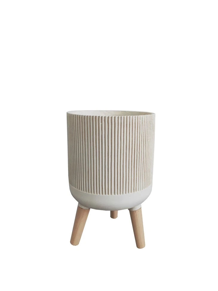 Outdoor Terrazzo Fiber Clay Flower pot