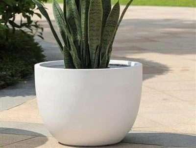 Pot Bunga Fiber Clay